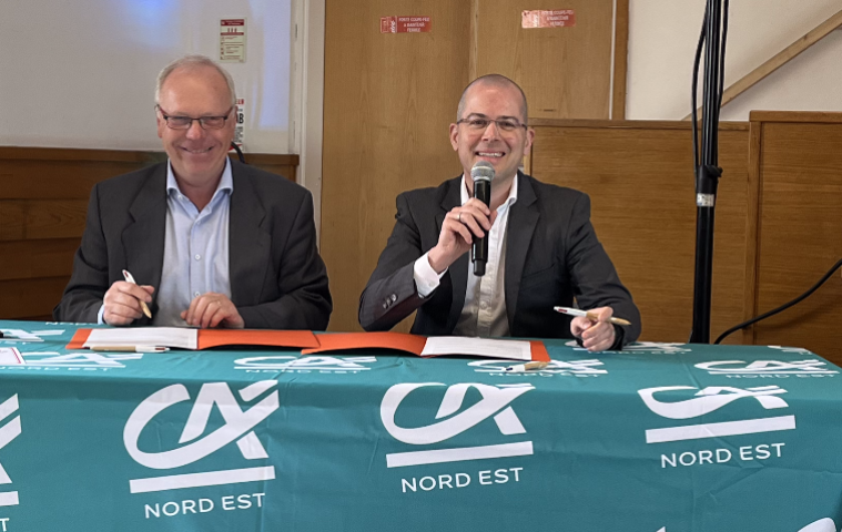 Signature d'une convention entre le Crédit Agricole Nord Est et SDIS de la Marne